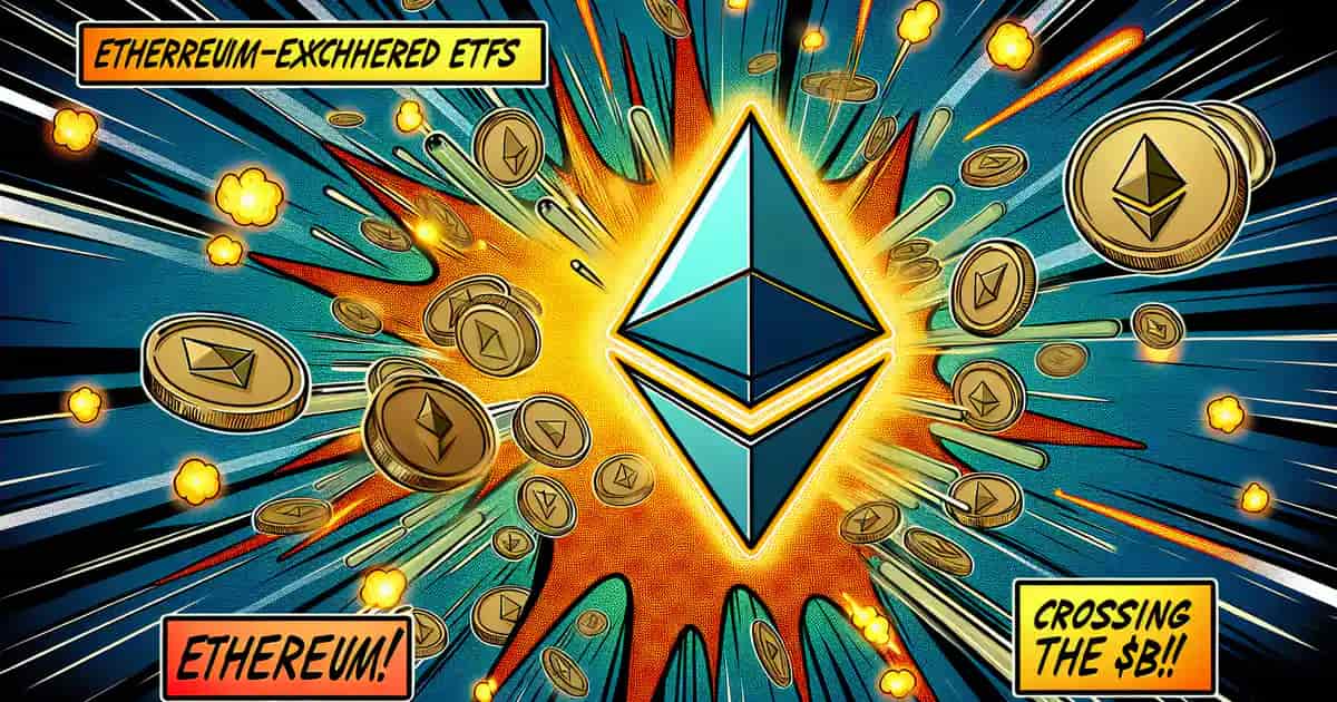 Intérêt Institutionnel pour Ethereum Envolé avec des Entrées d'ETF Record de 1 Milliard de Dollars