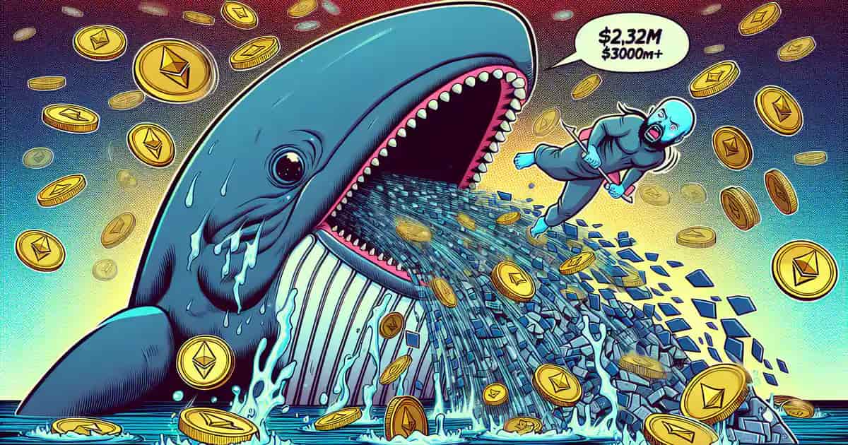 La perte de 2,32 millions de dollars d'une baleine Ethereum déclenche la volatilité du marché