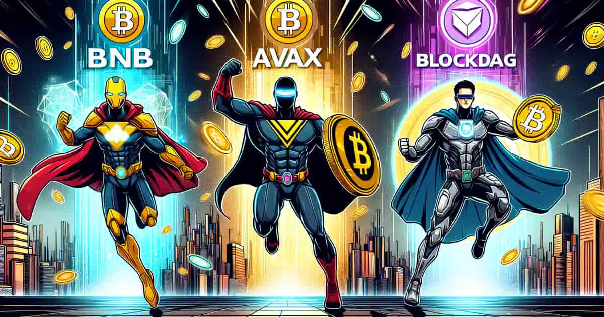 L'ascension de BNB, AVAX et BlockDAG sur le marché des cryptomonnaies