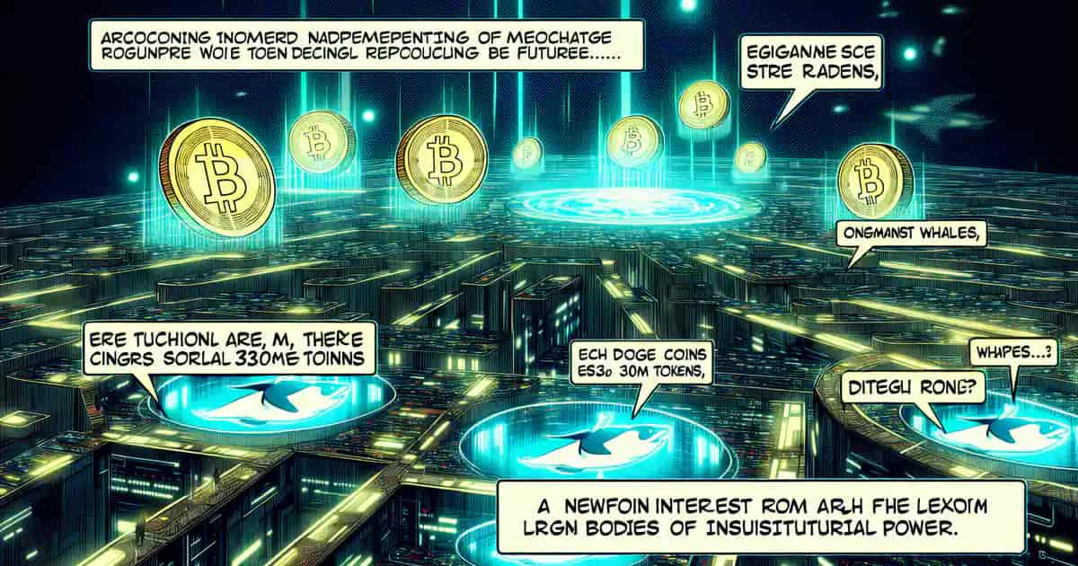 Les baleines Dogecoin acquièrent 310 millions de jetons : un signe d'intérêt institutionnel