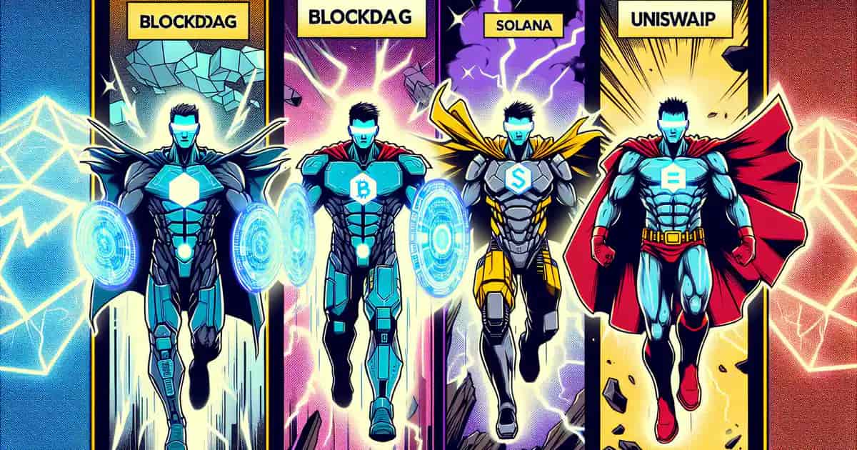 Développements passionnants sur le marché des cryptomonnaies : BlockDAG, Solana, Uniswap, Aptos et plus