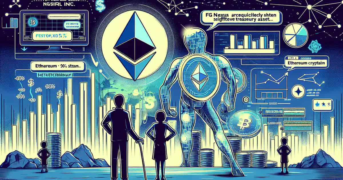 FG Nexus Inc. Acquiert 200 M$ en Ethereum pour Cimenter sa Participation Institutionnelle