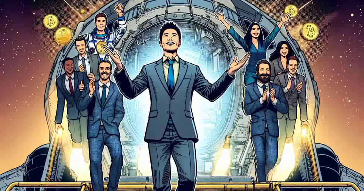 Justin Sun sera lancé dans l'espace après une enchère de 28 millions de dollars