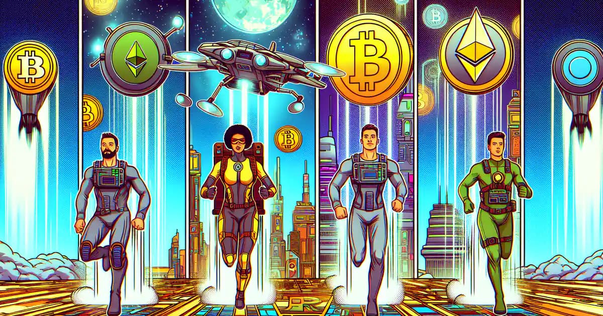 Marché des cryptomonnaies voit de l'optimisme alors que Bitcoin, Ether et XRP gagnent du terrain