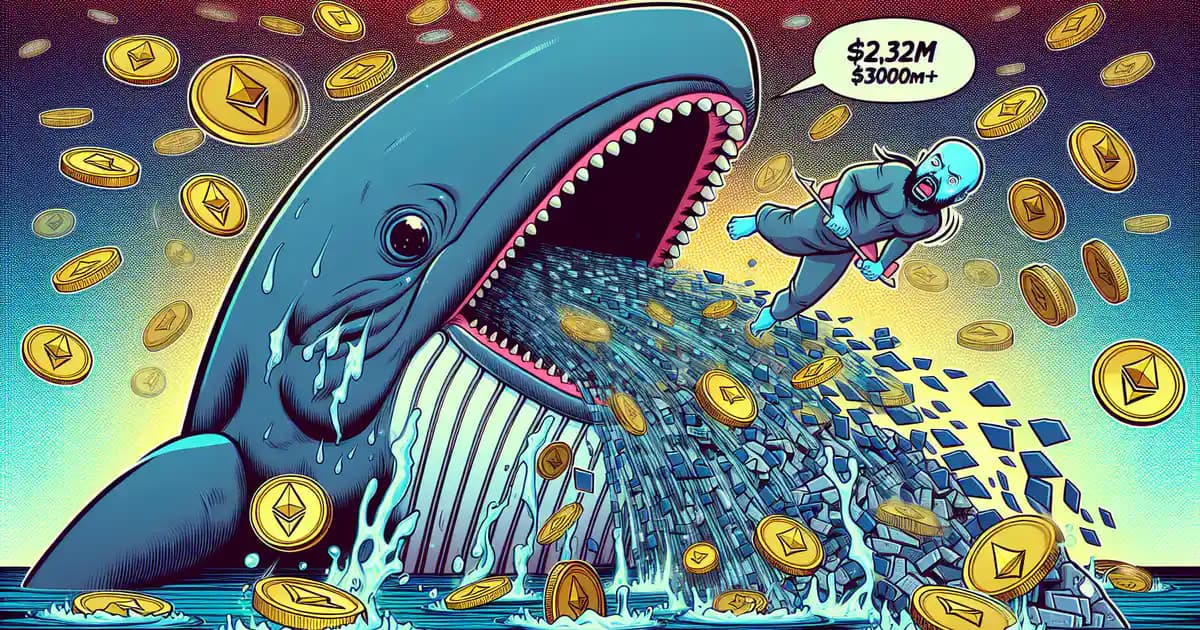 La perte de 2,32 millions de dollars d'une baleine Ethereum déclenche la volatilité du marché